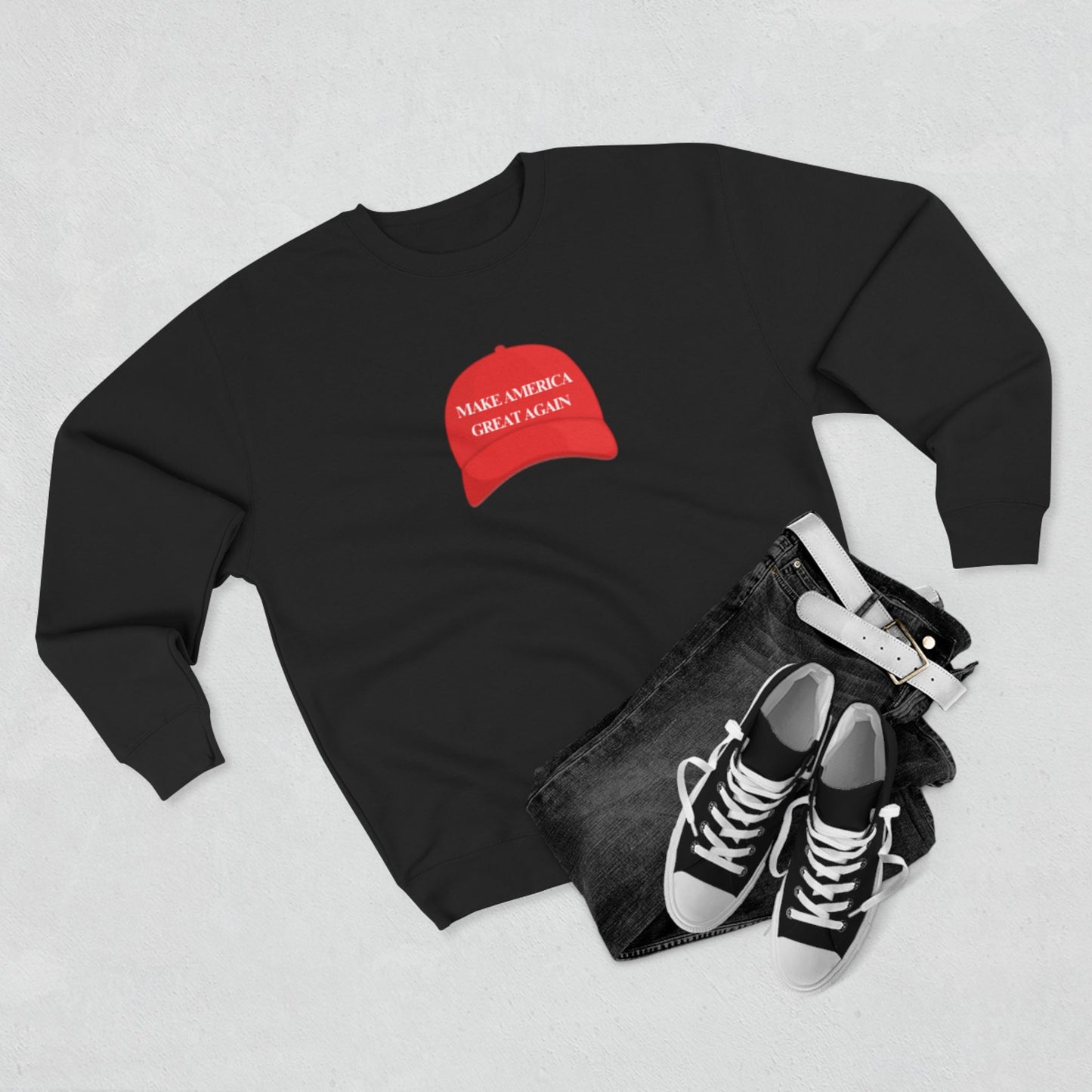 MAGA Hat Unisex Crewneck Sweatshirt