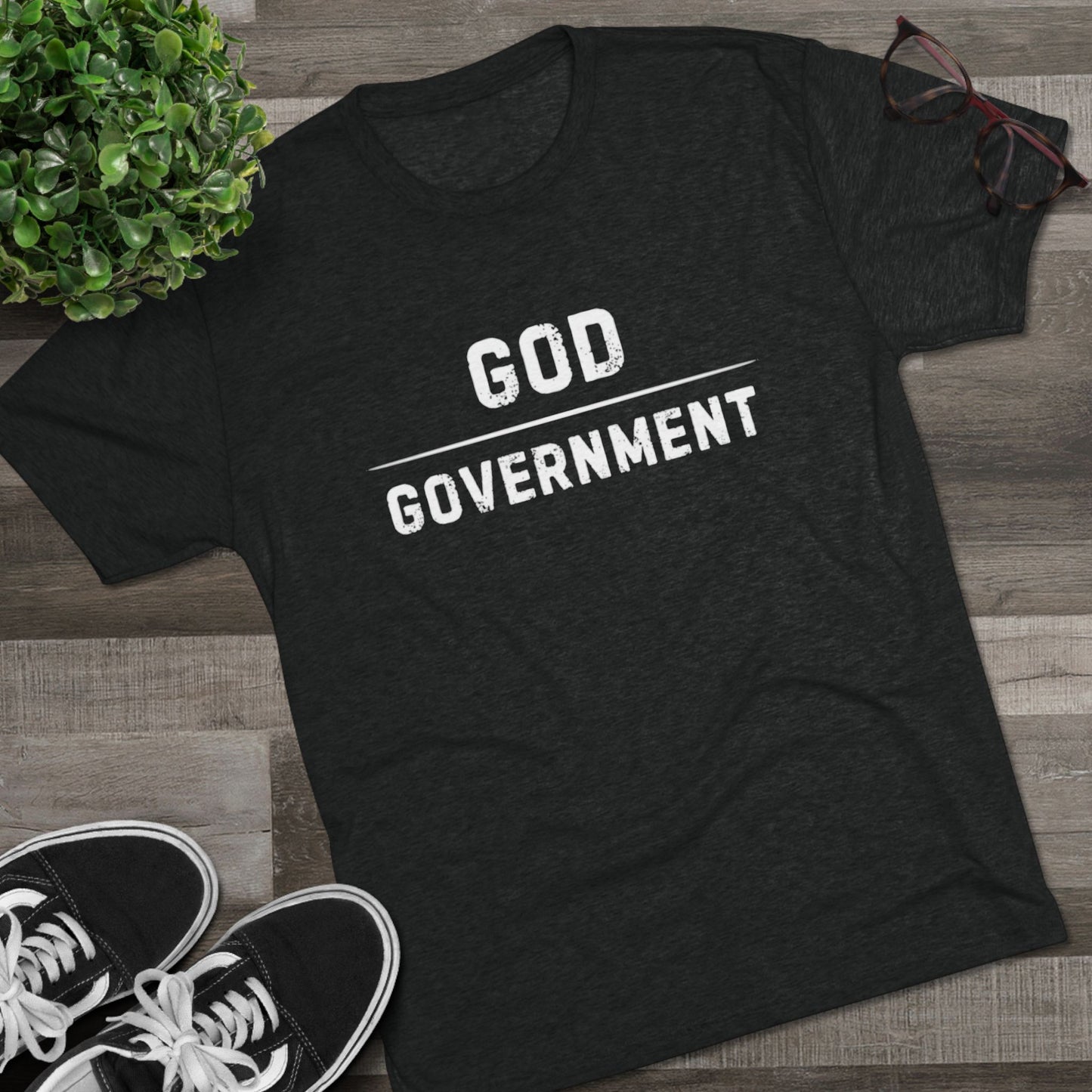 God Over Government Unisex Tri-Blend Crew Tee