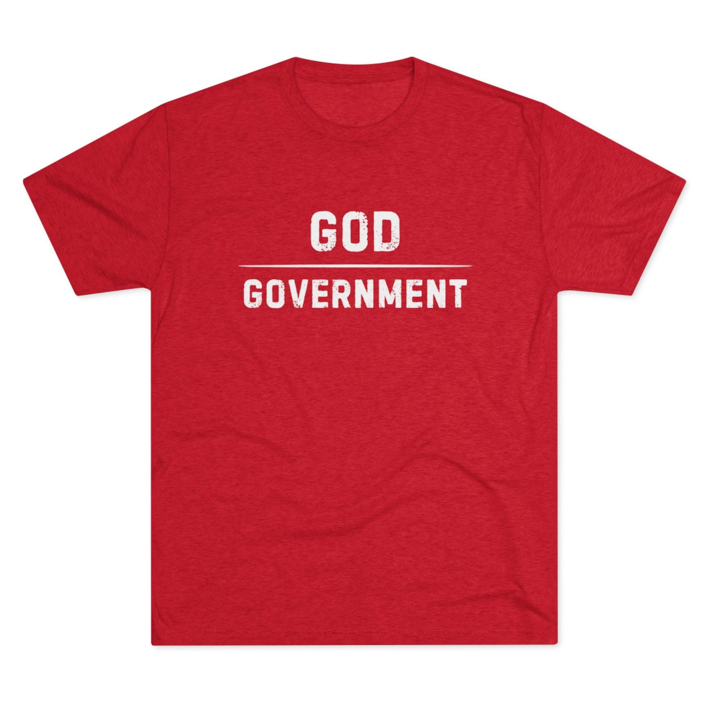God Over Government Unisex Tri-Blend Crew Tee