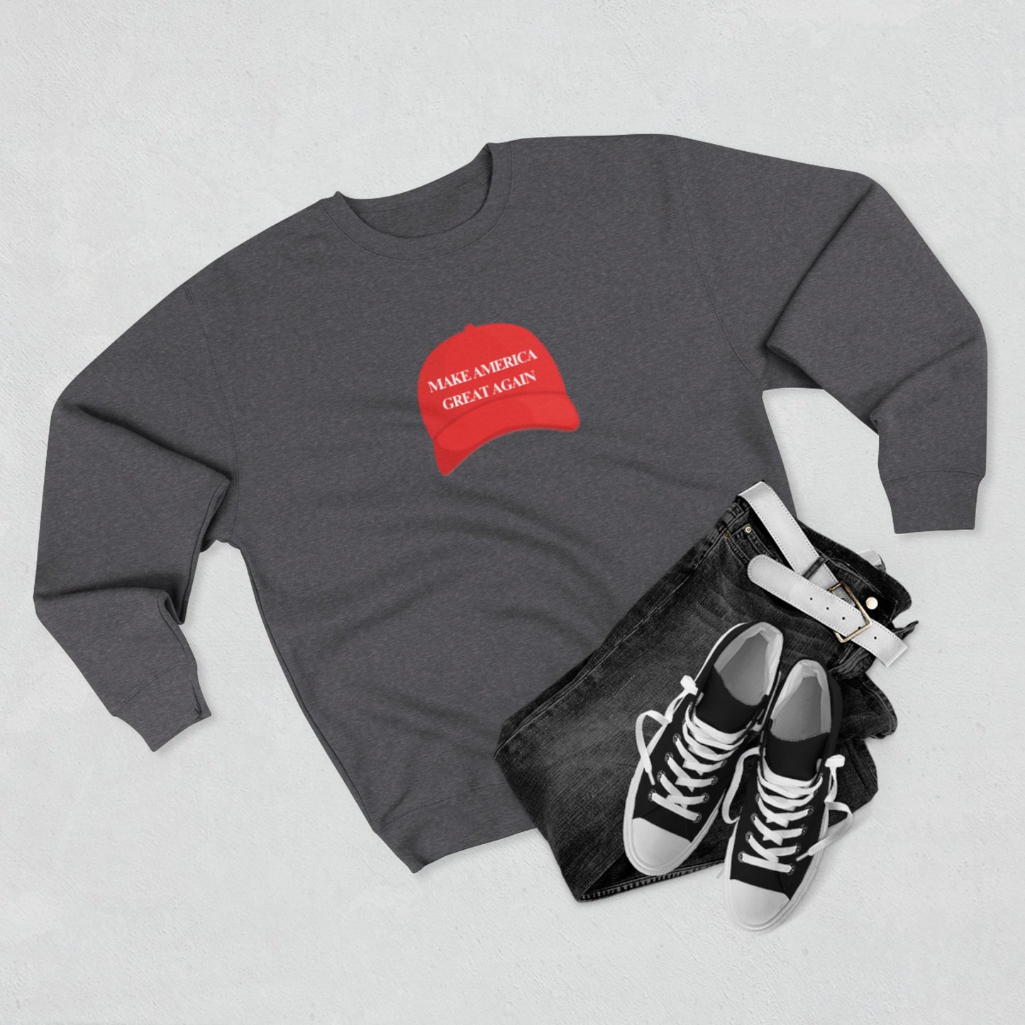MAGA Hat Unisex Crewneck Sweatshirt