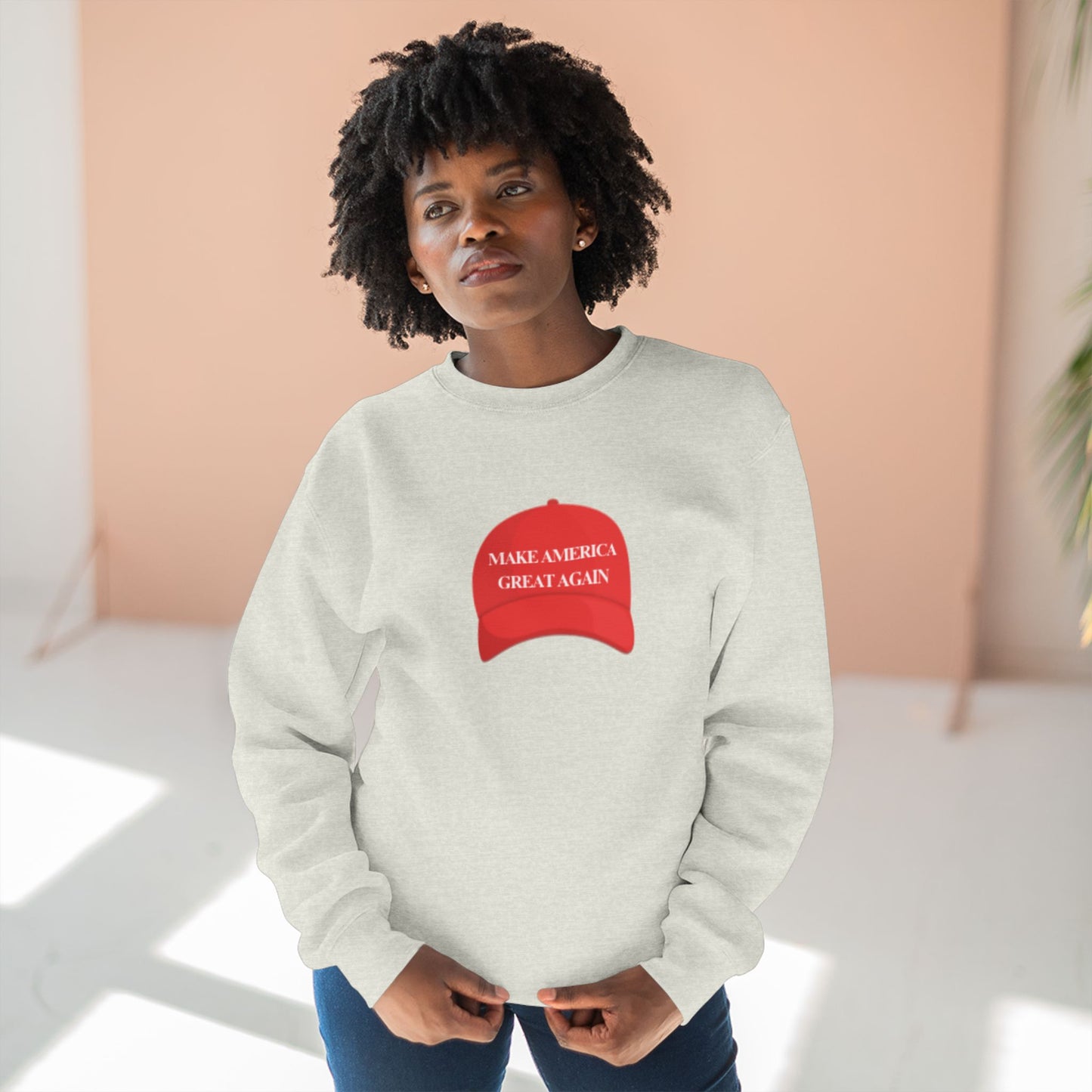 MAGA Hat Unisex Crewneck Sweatshirt