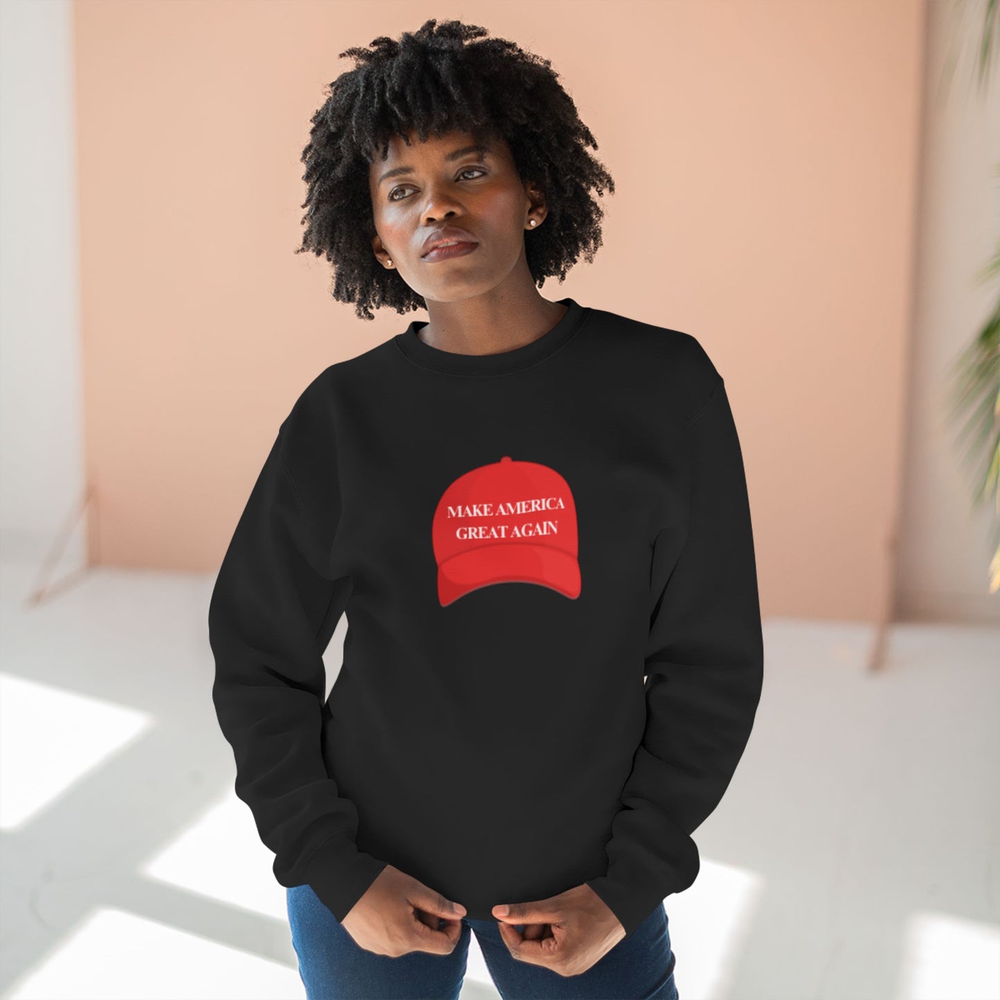 MAGA Hat Unisex Crewneck Sweatshirt