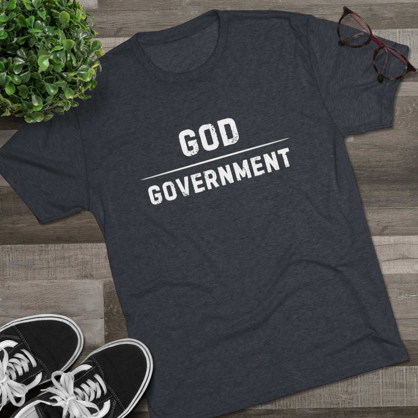 God Over Government Unisex Tri-Blend Crew Tee